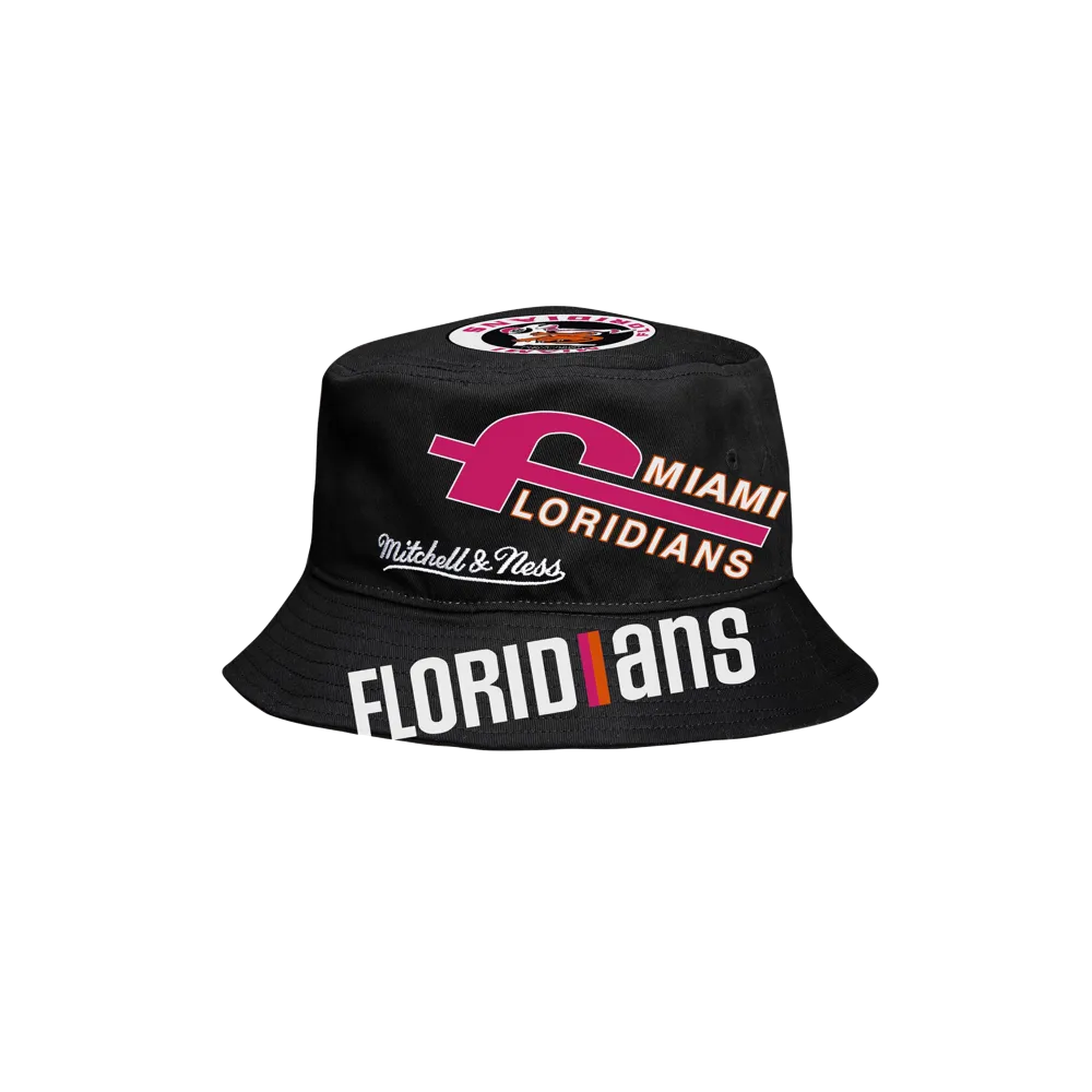 Mitchell and Ness Miami Floridians Bucket Hat