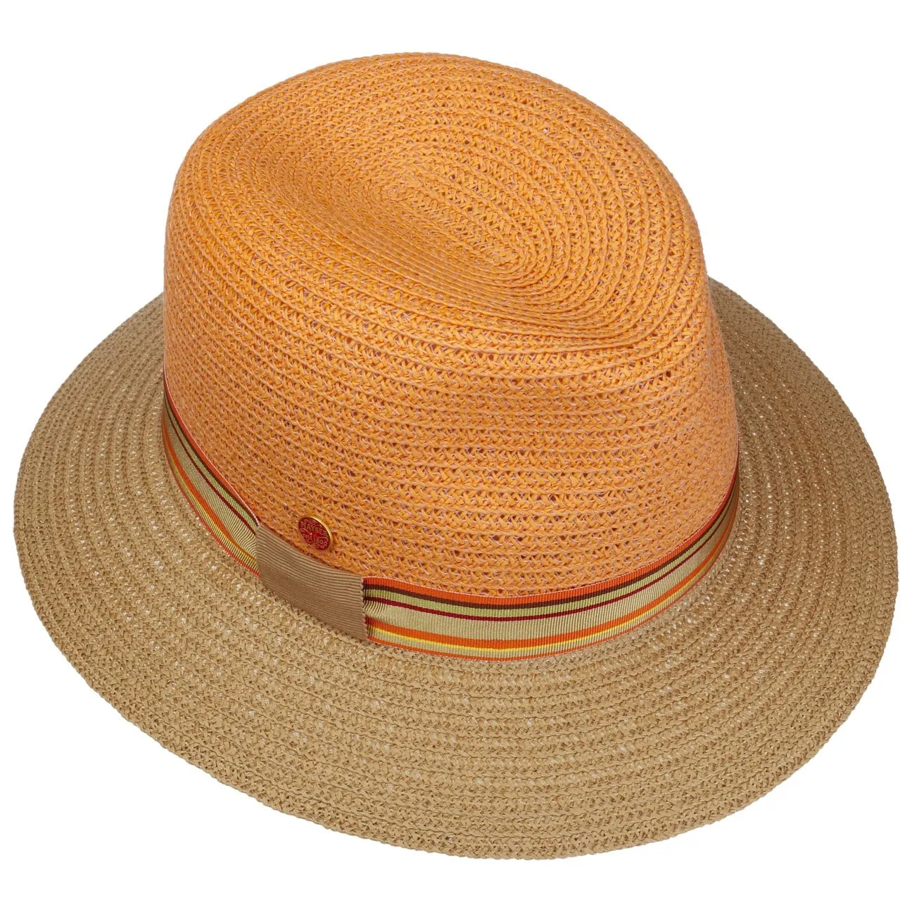 Nane Twotone Traveller Straw Hat by Mayser