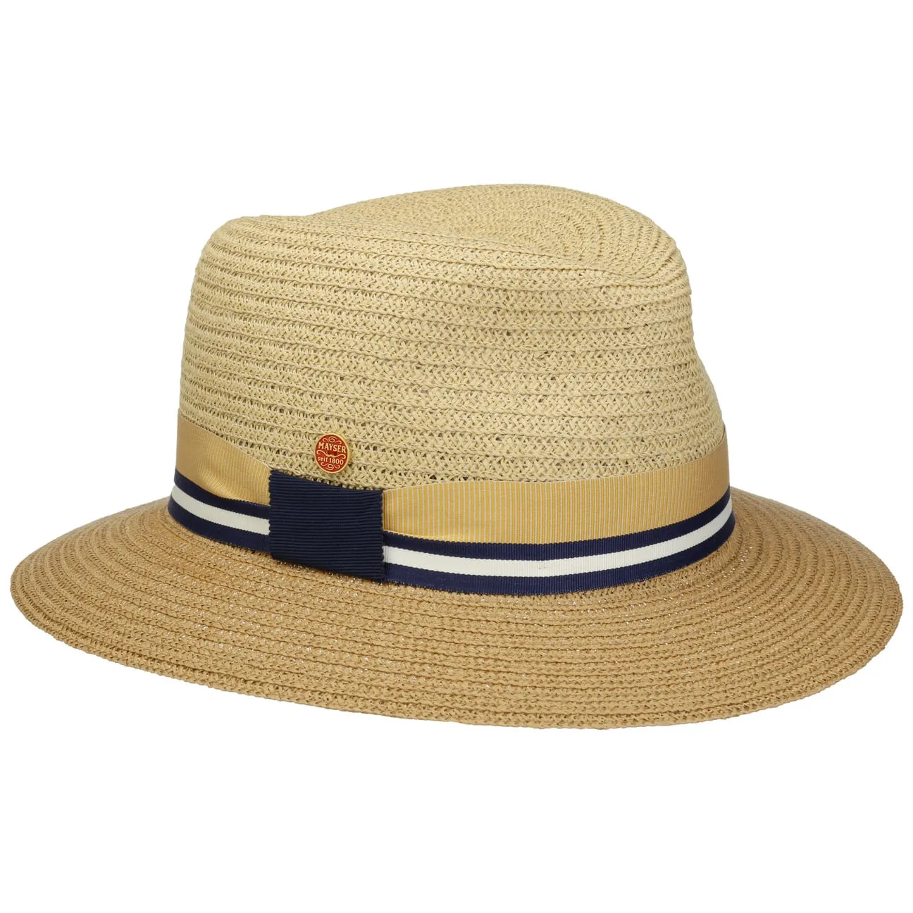 Nane Twotone Traveller Straw Hat by Mayser