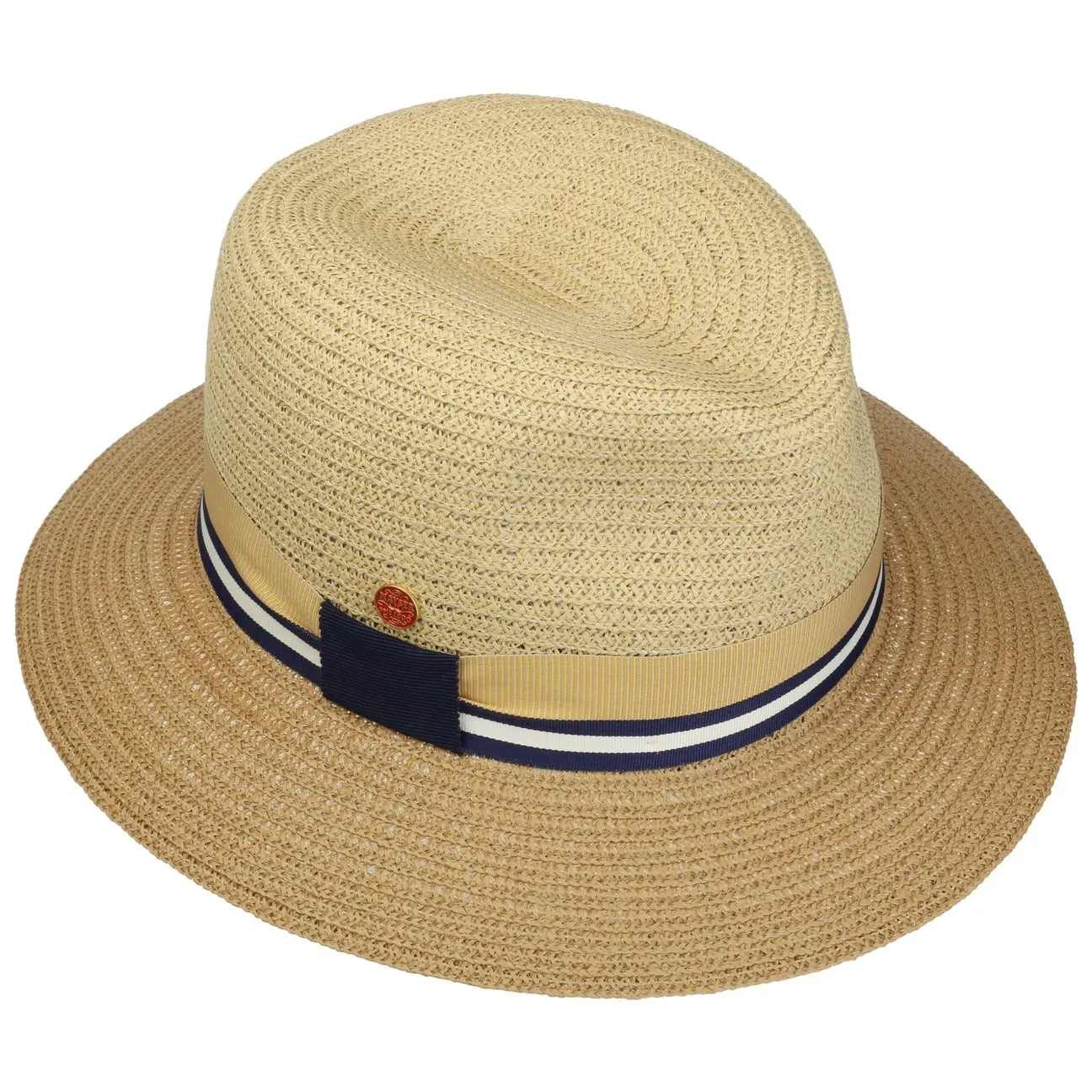 Nane Twotone Traveller Straw Hat by Mayser