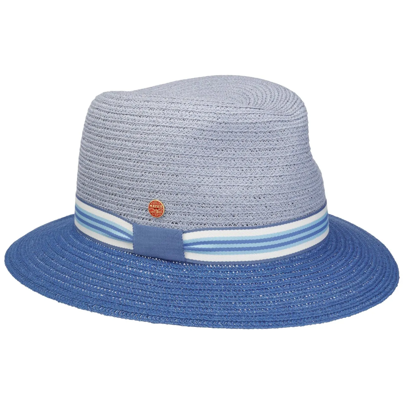 Nane Twotone Traveller Straw Hat by Mayser