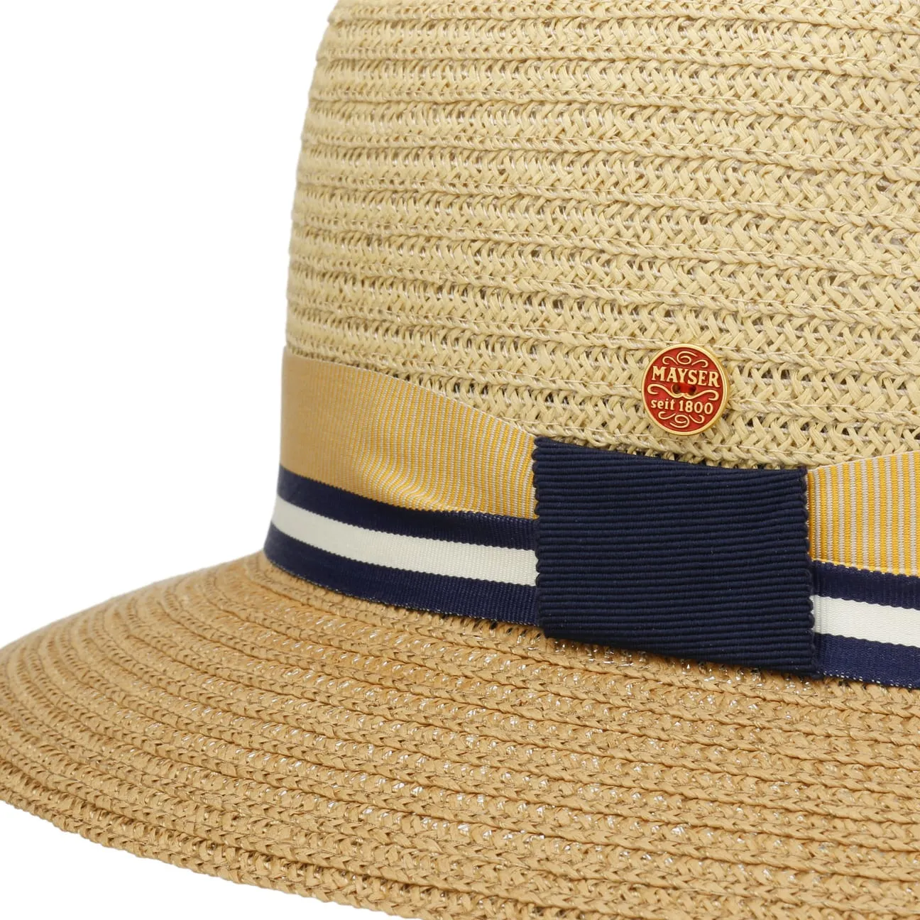 Nane Twotone Traveller Straw Hat by Mayser