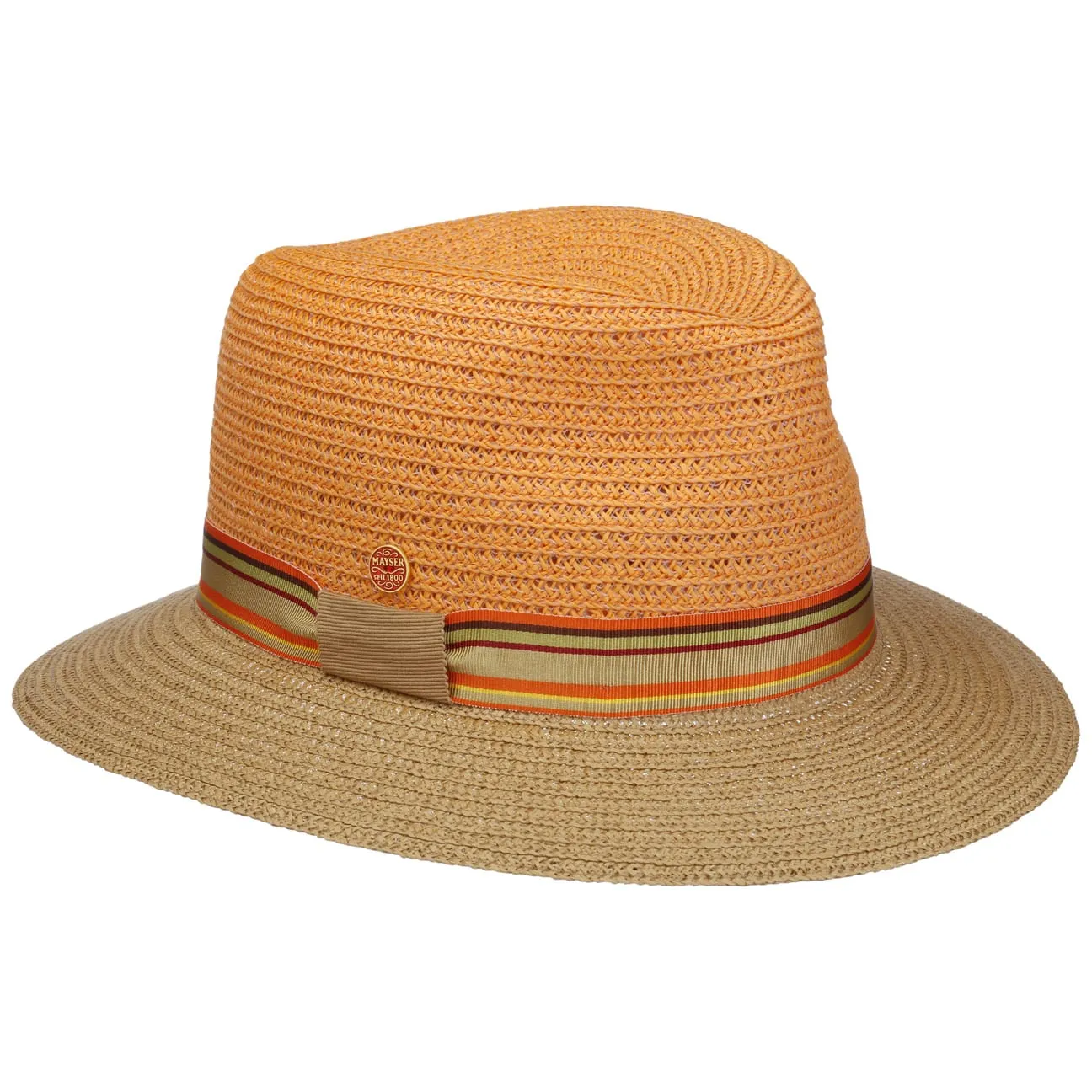Nane Twotone Traveller Straw Hat by Mayser