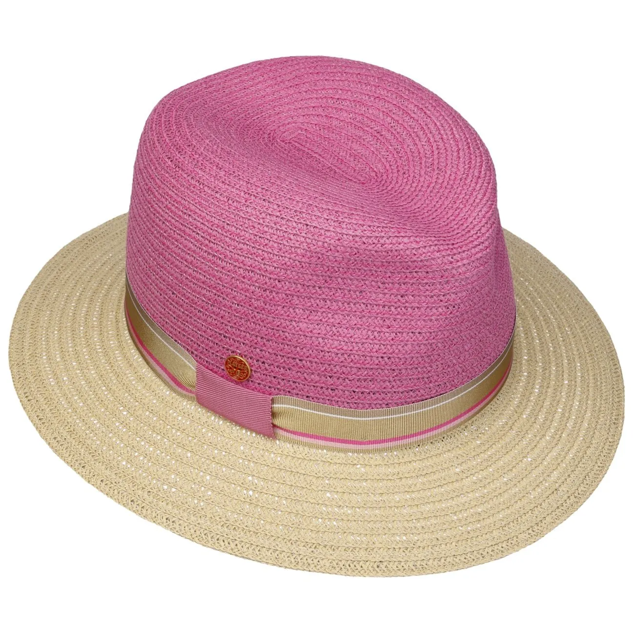 Nane Twotone Traveller Straw Hat by Mayser