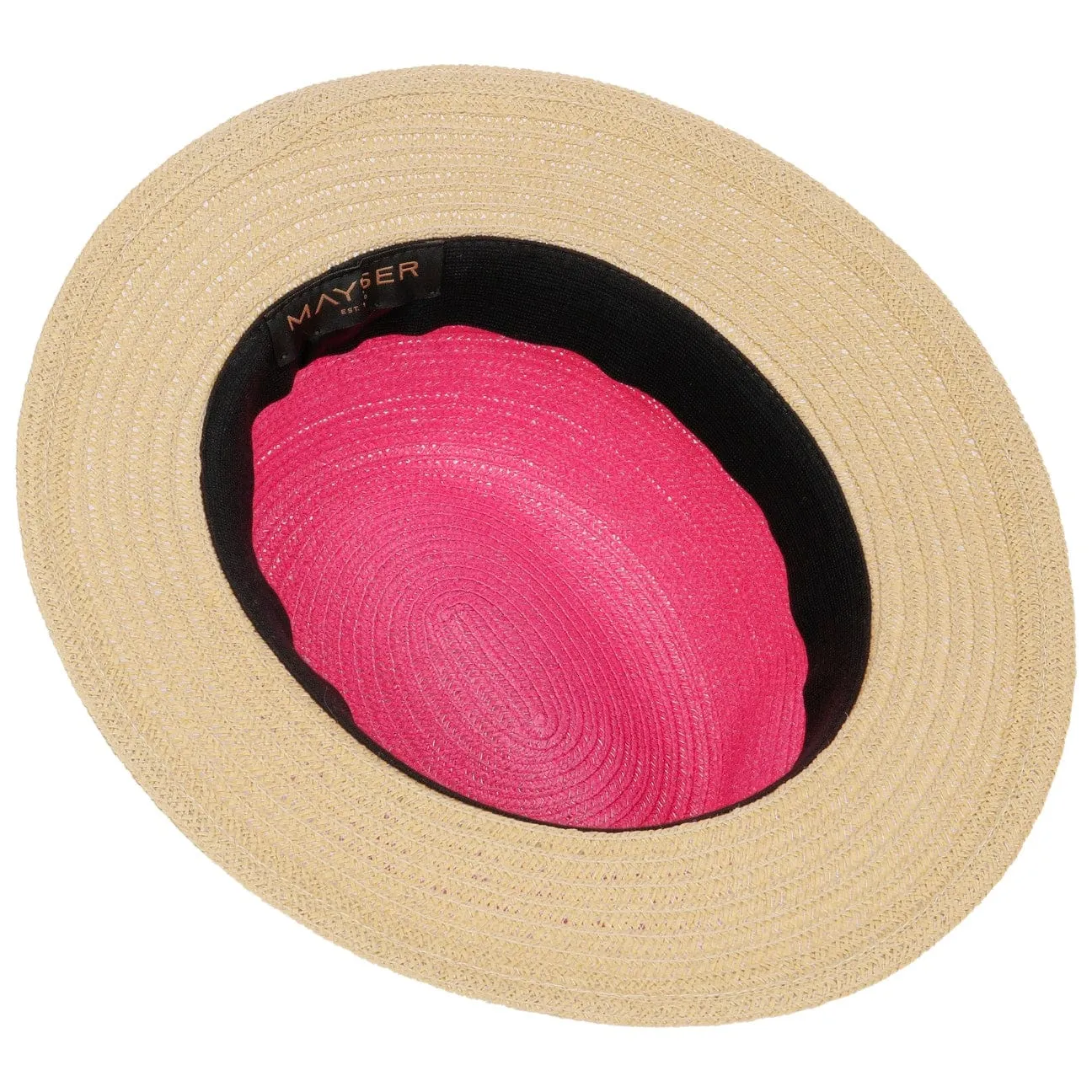 Nane Twotone Traveller Straw Hat by Mayser