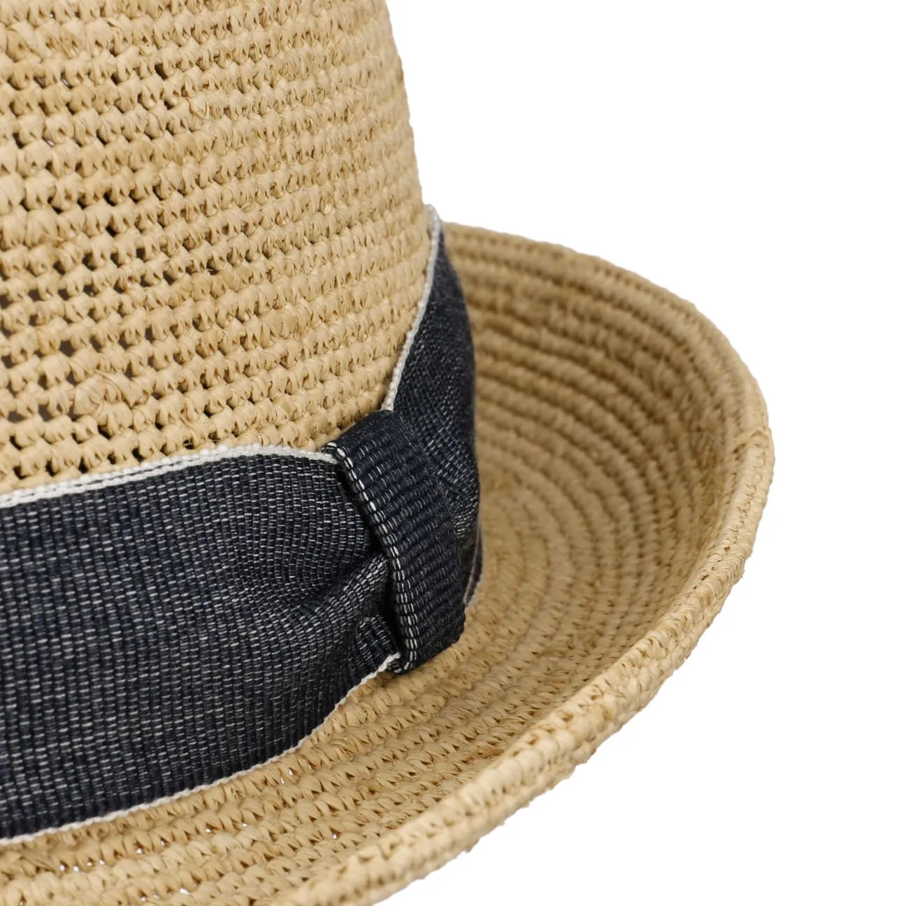 New Crochet Trilby Raffia Hat by Lierys