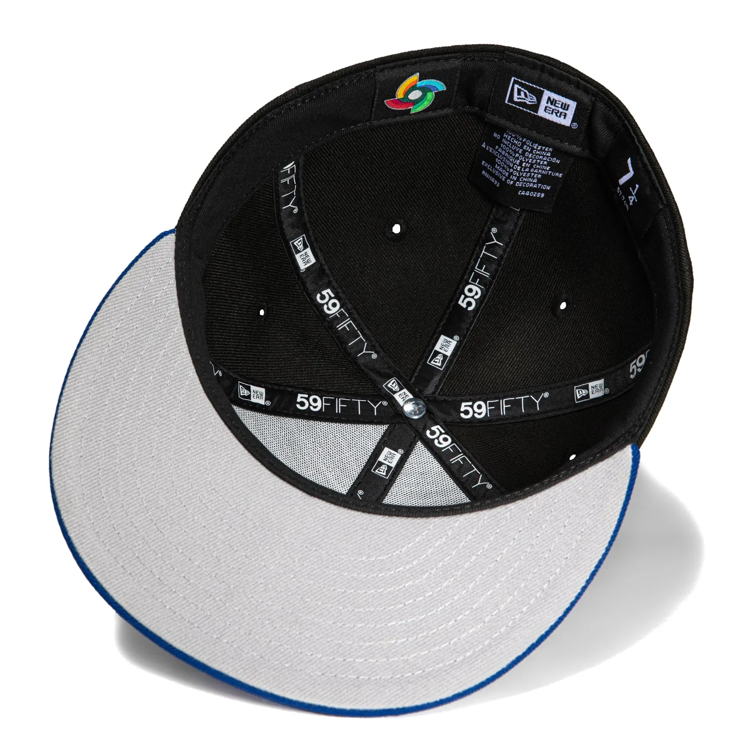 New Era 59Fifty Puerto Rico World Baseball Classic Hat - Black, Royal