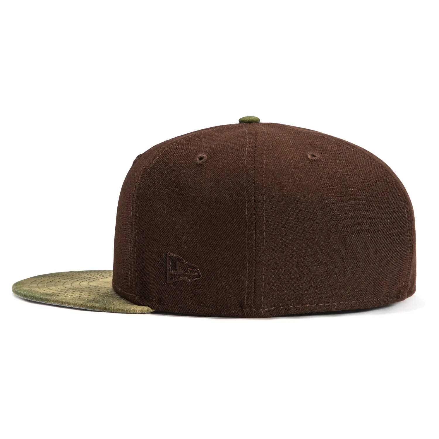 New Era 59Fifty Water Color Camo Mexico World Baseball Classic Mexico Flag Patch Hat - Brown, Camo