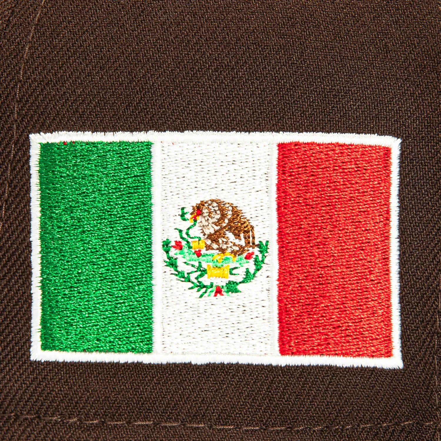 New Era 59Fifty Water Color Camo Mexico World Baseball Classic Mexico Flag Patch Hat - Brown, Camo