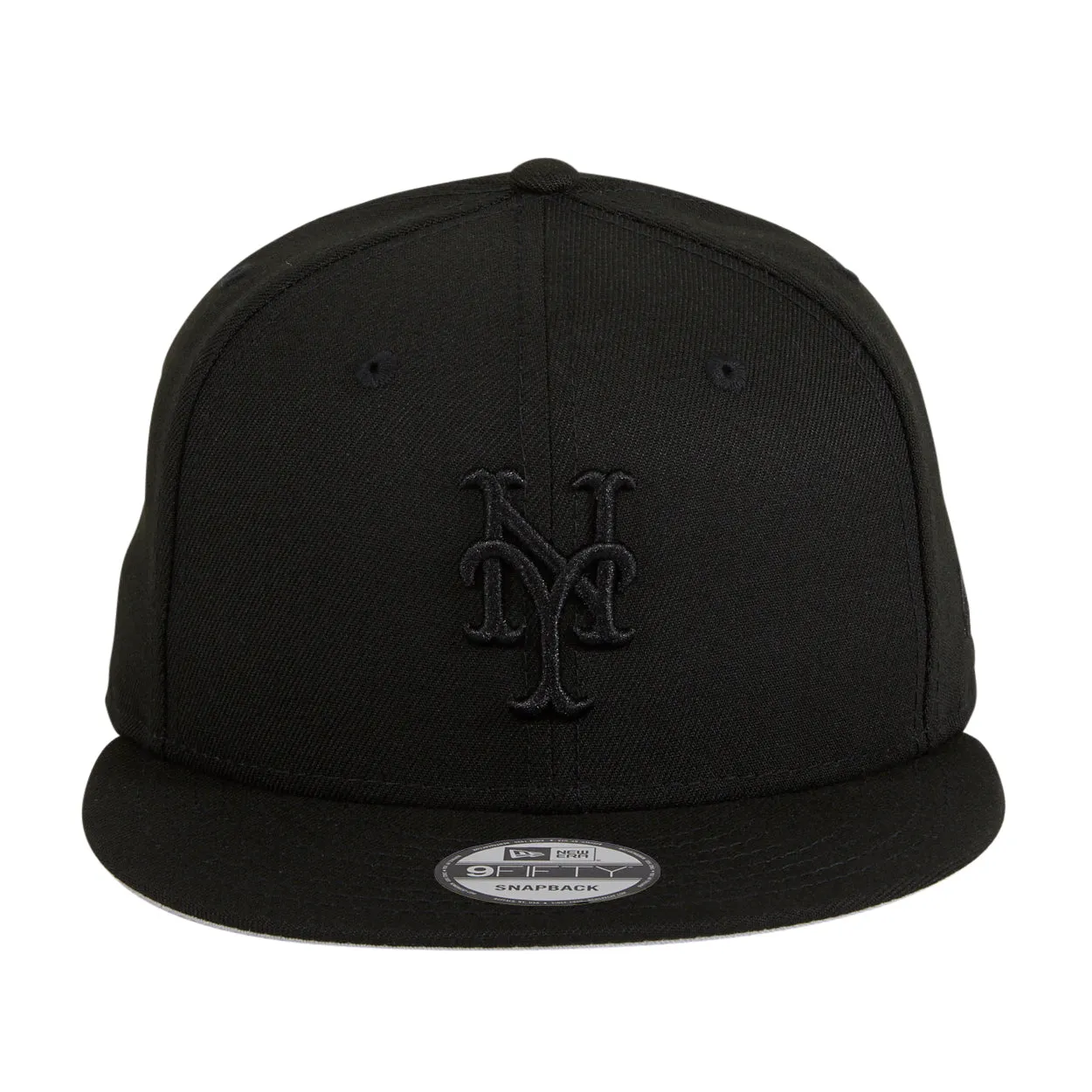 New Era 9Fifty MLB Basic New York Mets Snapback Hat - Black, Black
