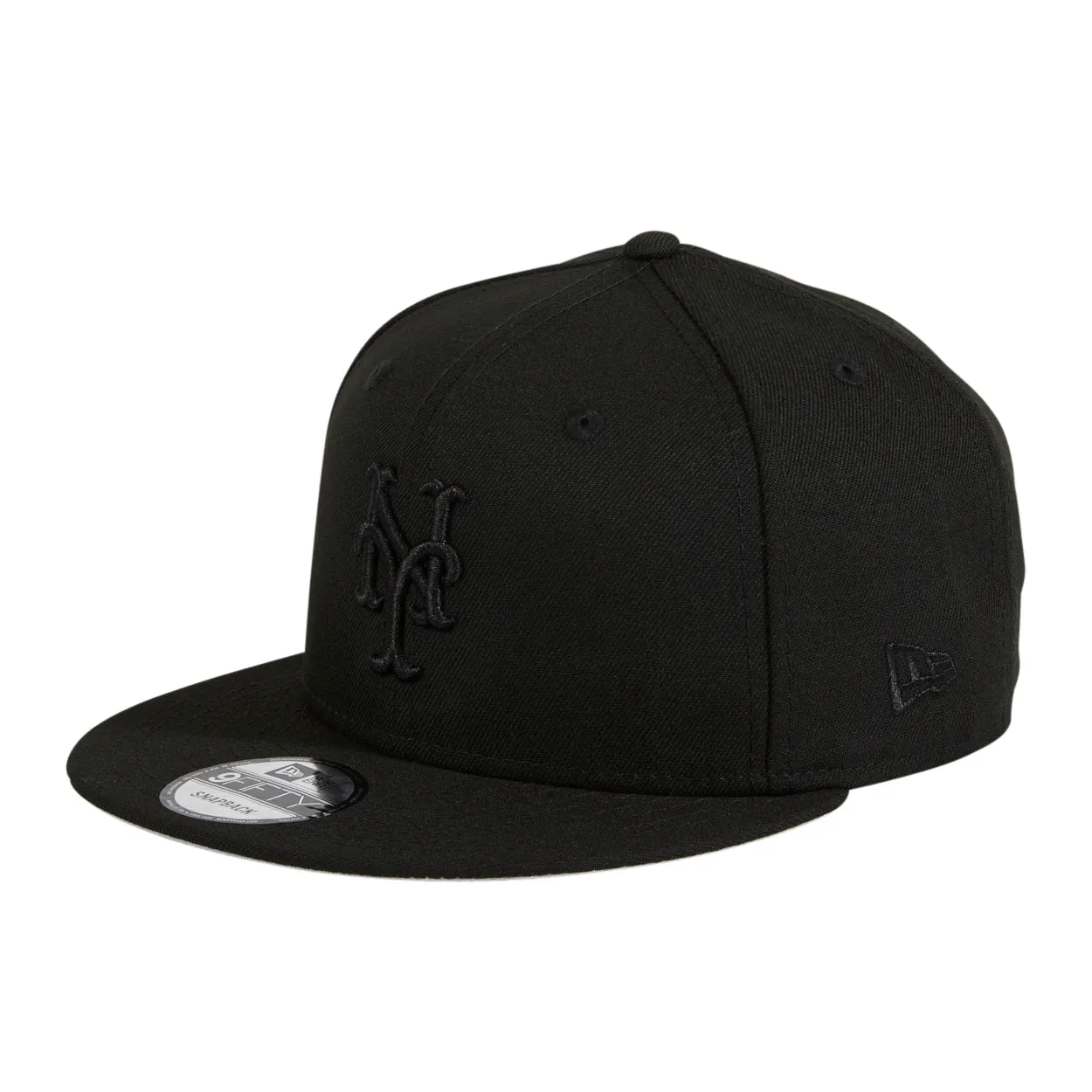 New Era 9Fifty MLB Basic New York Mets Snapback Hat - Black, Black