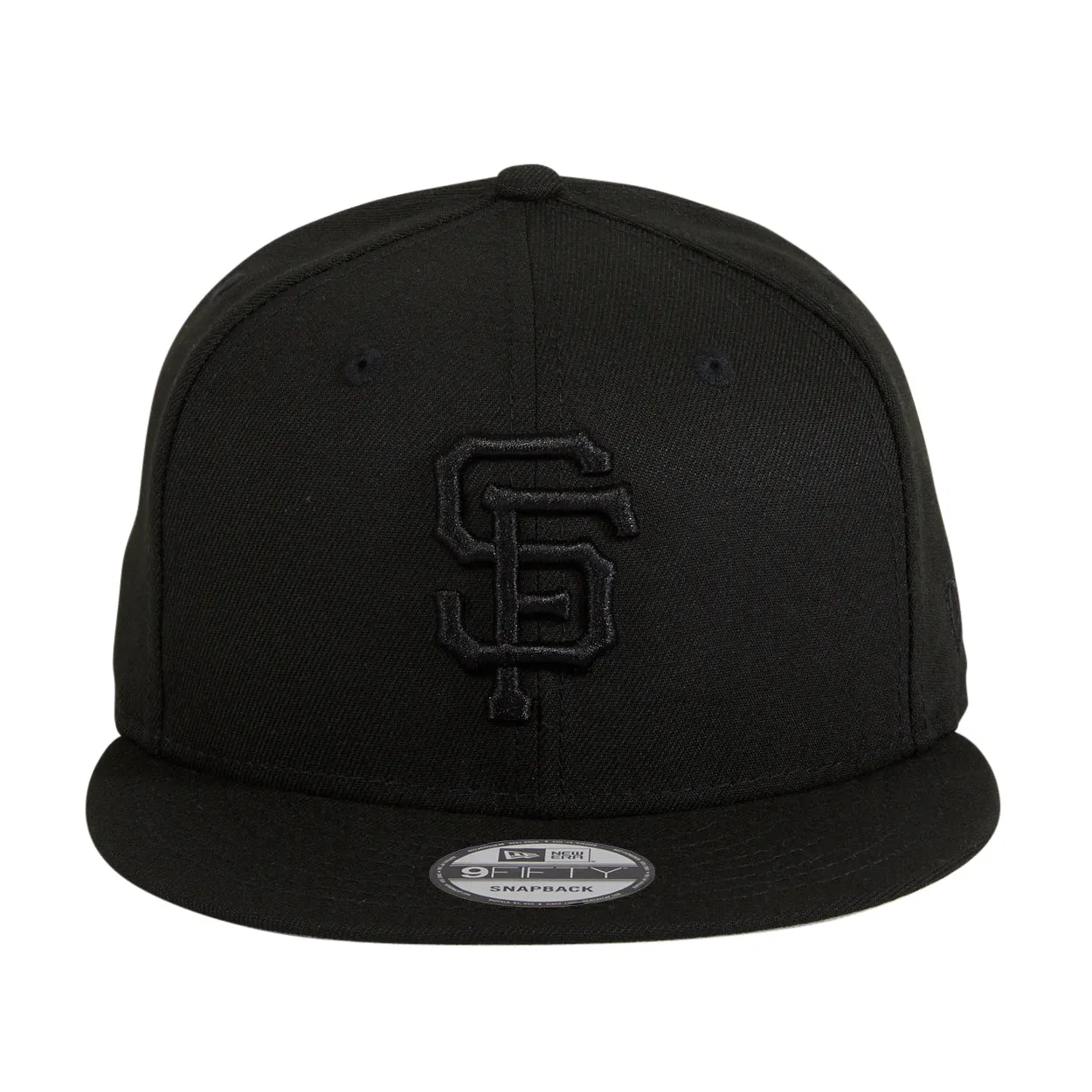 New Era 9Fifty MLB Basic San Francisco Giants Snapback Hat - Black. Black