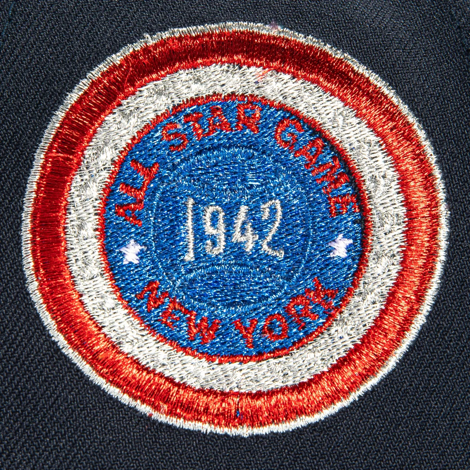New Era 9Forty A-Frame Brooklyn Dodgers 1942 All Star Game Patch Script Snapback Hat - Navy