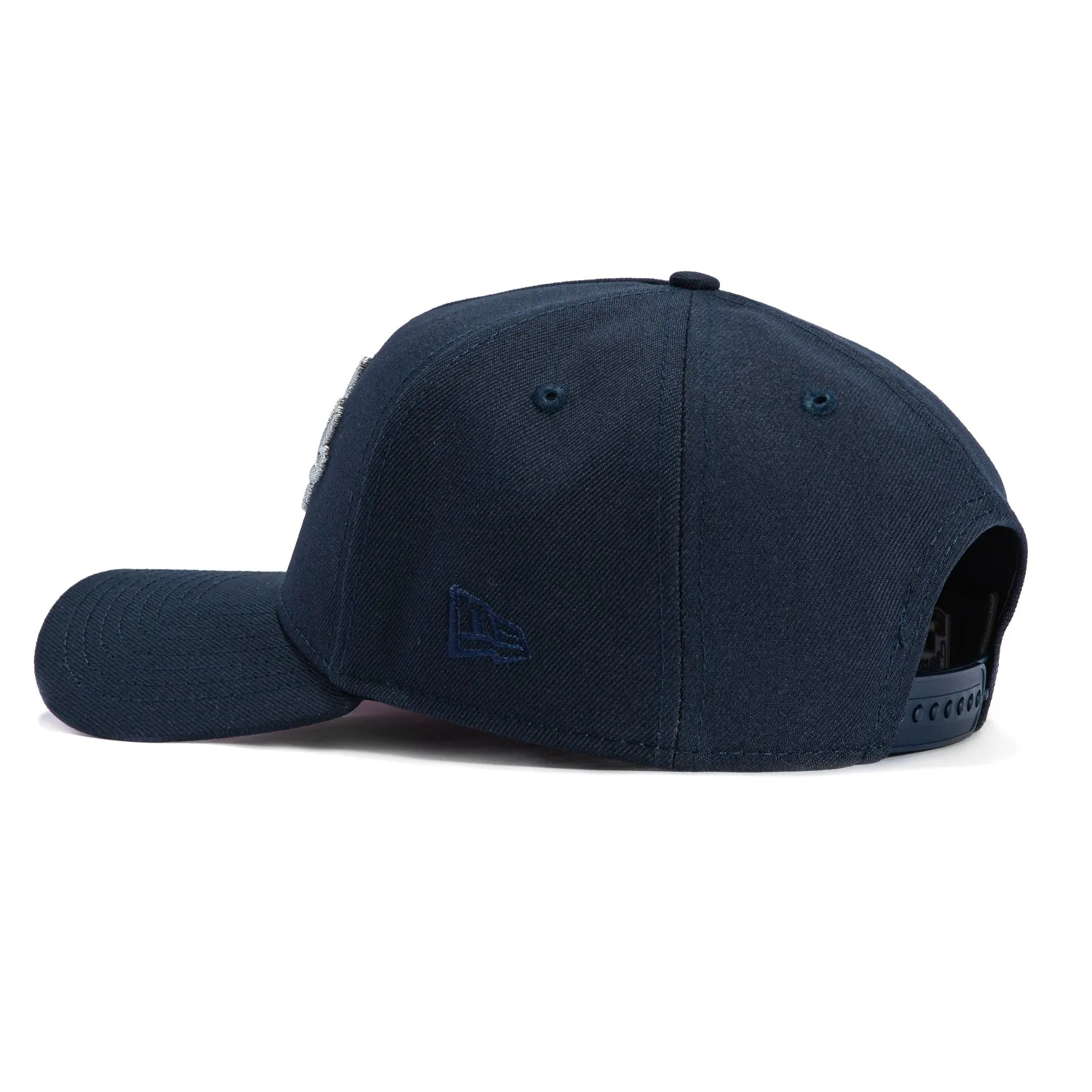 New Era 9Forty A-Frame Brooklyn Dodgers 1942 All Star Game Patch Script Snapback Hat - Navy
