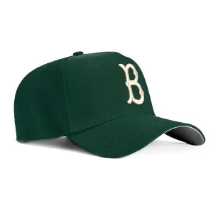 New Era 9Forty A-Frame Brooklyn Dodgers Snapback Hat - Green, Ivory
