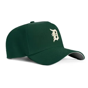 New Era 9Forty A-Frame Detroit Tigers Snapback Hat - Green, Ivory