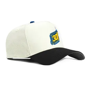 New Era 9Forty A-Frame Golden State Warriors Stephen Curry 30 Snapback Hat - White, Black
