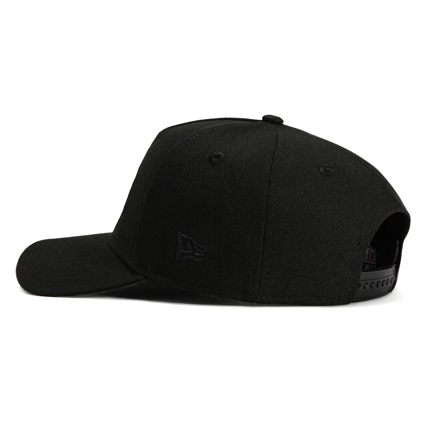New Era 9Forty A-Frame Las Vegas Raiders Logo Snapback Hat - Black