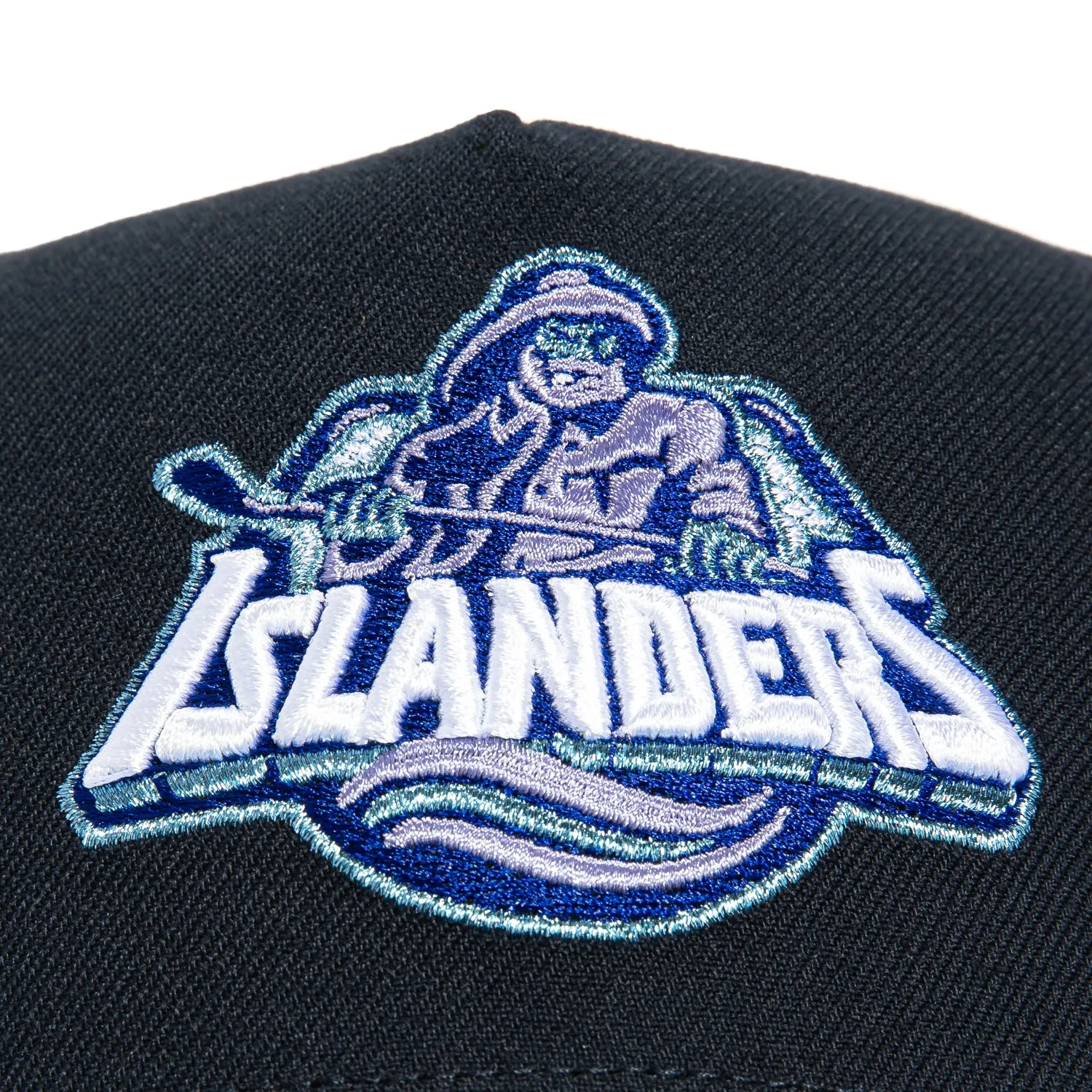 New Era 9Forty A-Frame New York Islanders Logo Patch Snapback Hat - Navy