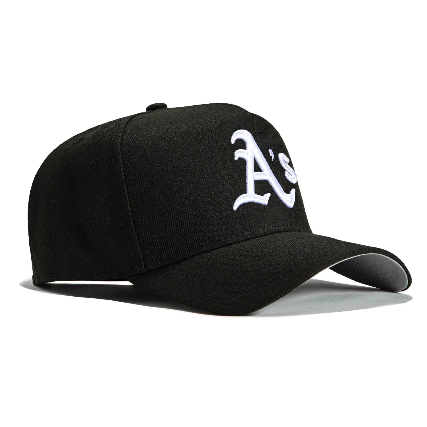 New Era 9Forty A-Frame Oakland Athletics Snapback Hat - Black. White