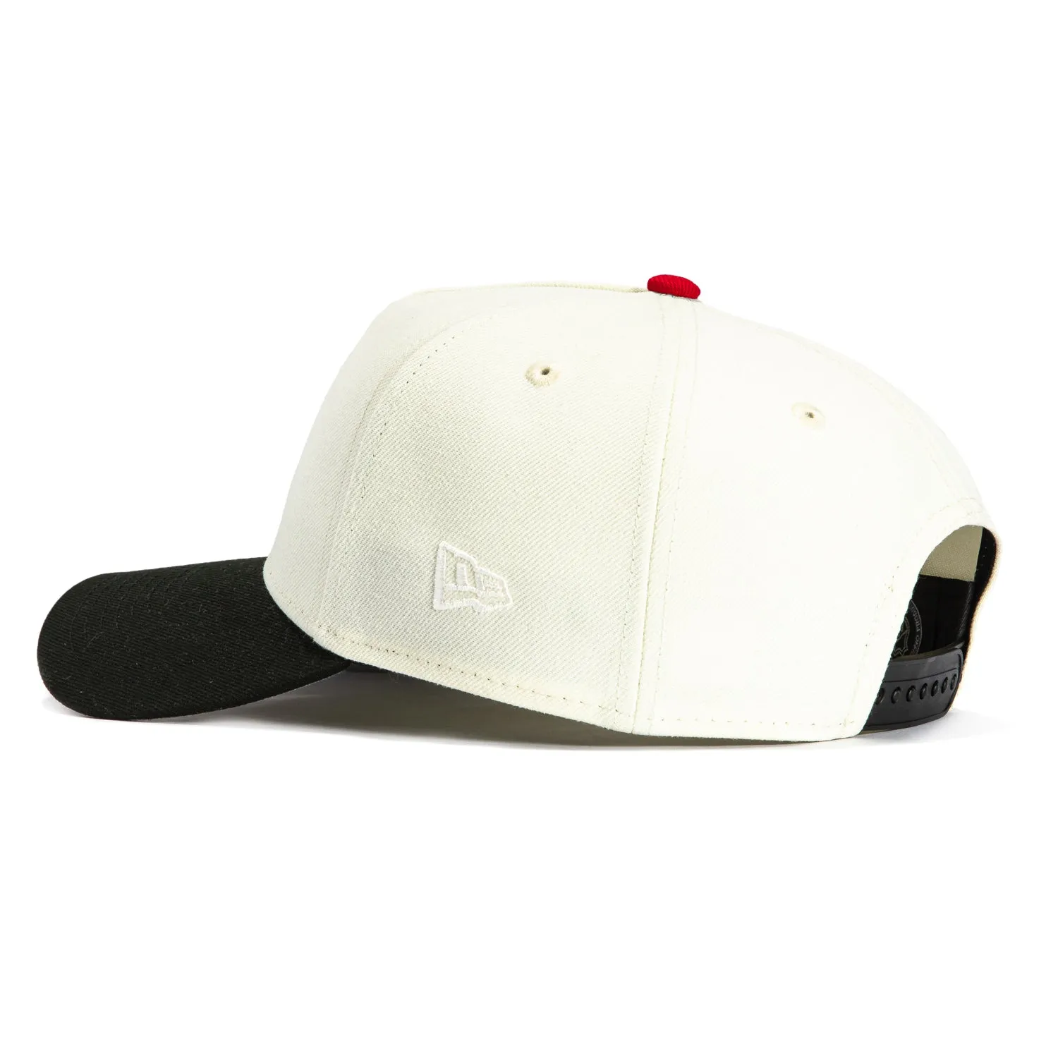 New Era 9Forty A-Frame White Dome Chicago Blackhawks Snapback Hat - White, Black
