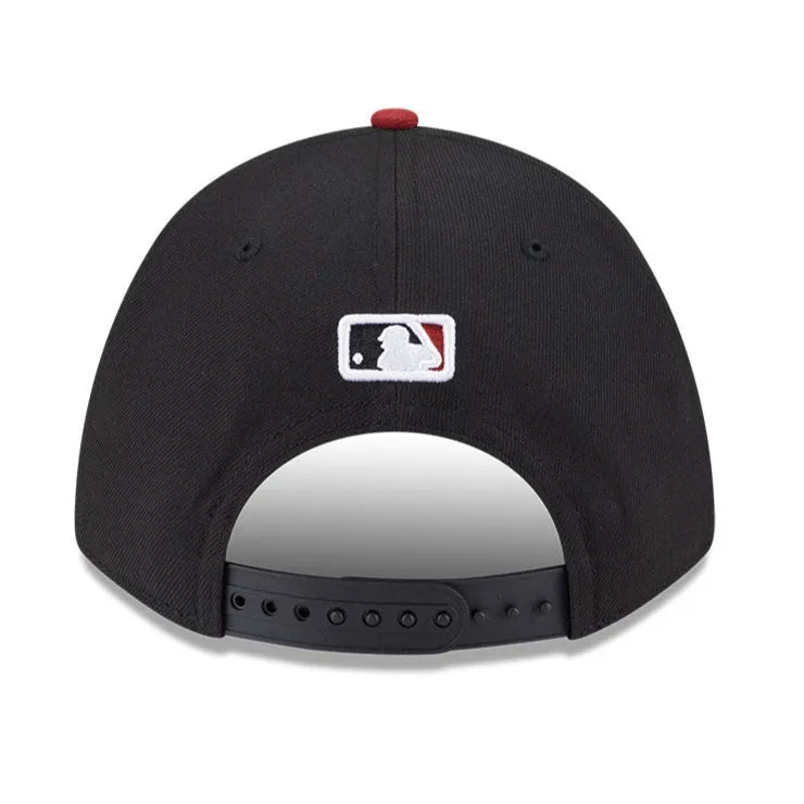 New Era 9Forty M-Crown Arizona Diamondbacks Snapback Road Hat - Black. Sedona Red