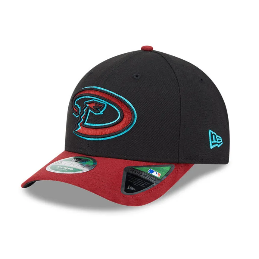 New Era 9Forty M-Crown Arizona Diamondbacks Snapback Road Hat - Black. Sedona Red