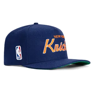 New Era 9Seventy New York Knicks Script Stretch-Snapback Hat - Royal