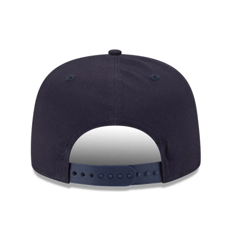 New Era Golfer Team Chain Stitch Seattle Mariners Logo Patch Snapback Hat - Navy