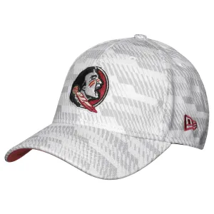 New Era Men's Seminole Logo 3930 Stretch Fit Cap - White