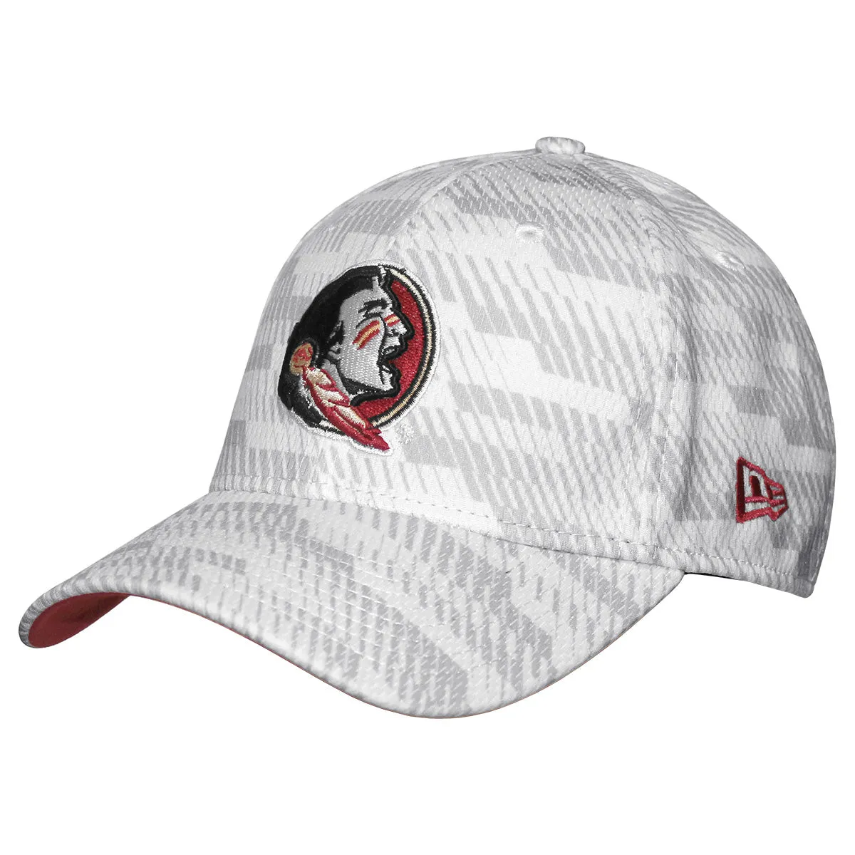 New Era Men's Seminole Logo 3930 Stretch Fit Cap - White