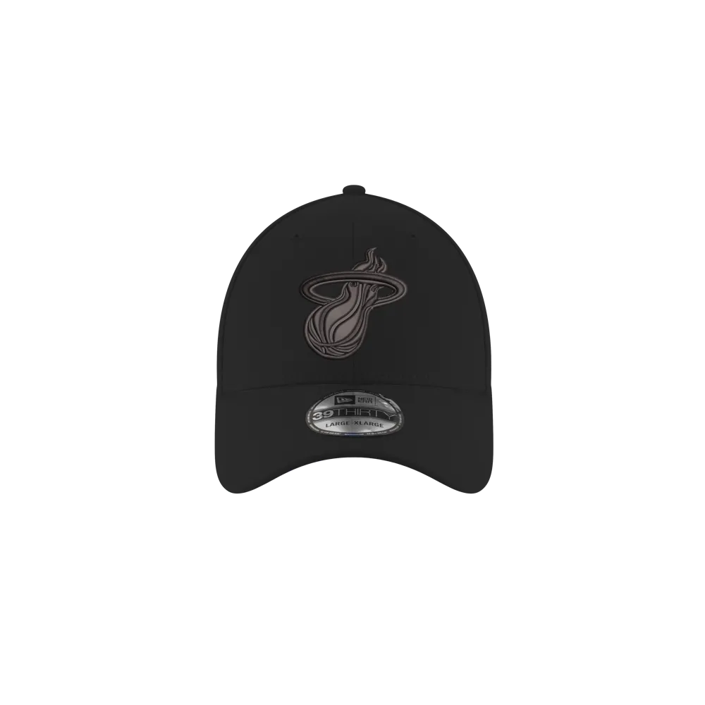 New Era Miami HEAT Black Logo Flex Fit Hat