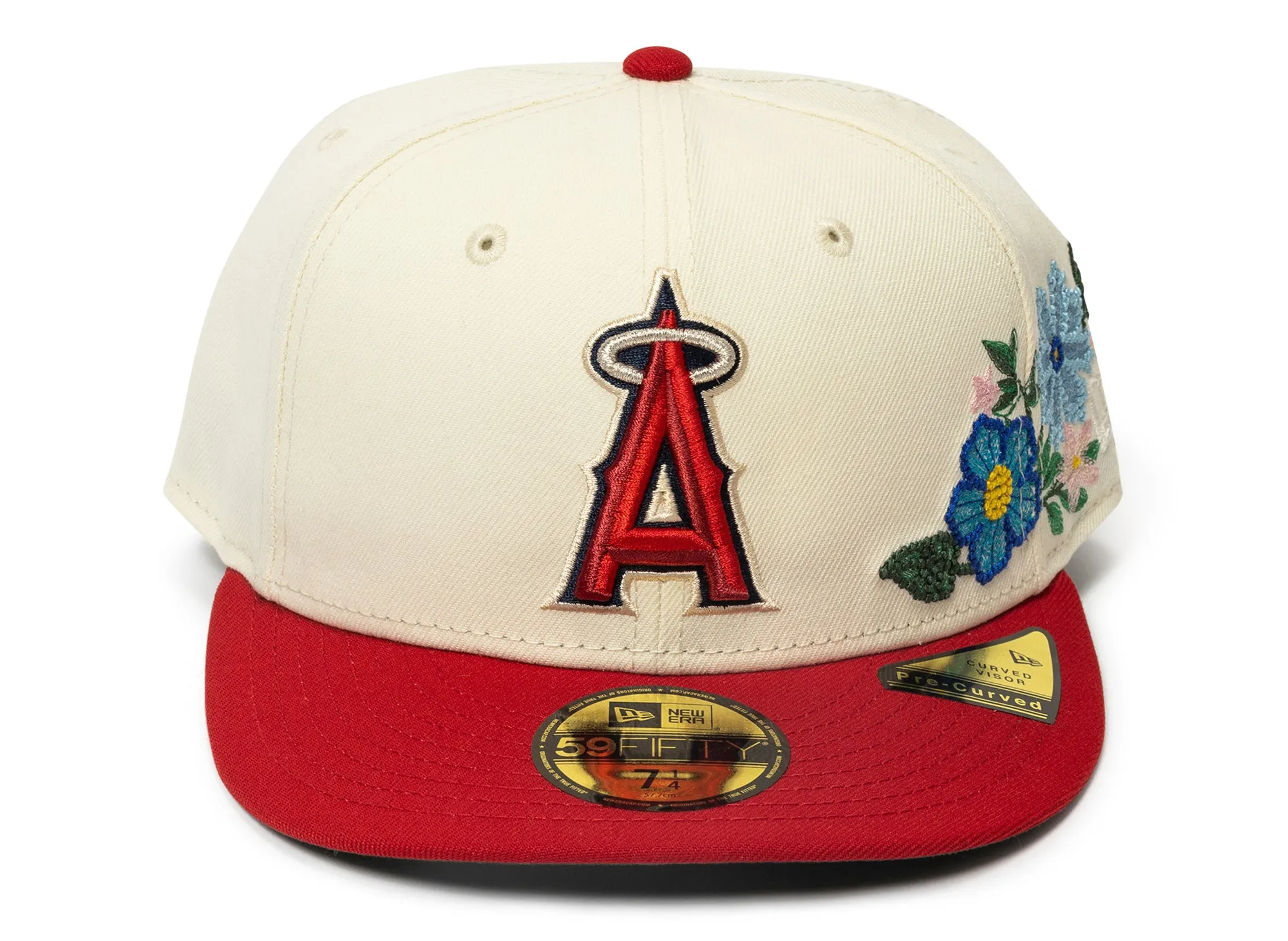 New Era Tonal Florals Anaheim Angels Fitted Hat xld