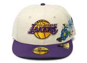 New Era Tonal Florals Los Angeles Lakers Fitted Hat v1 xld