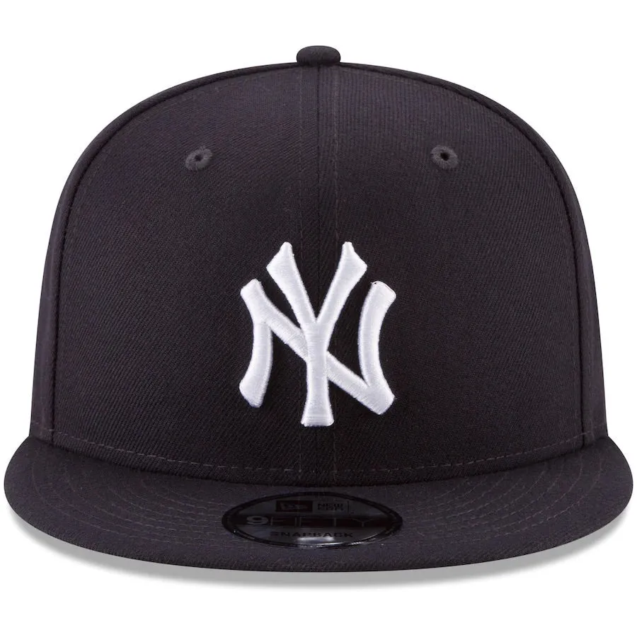New York Yankees Basic New Era Snapback (Navy/White) Grey Brim