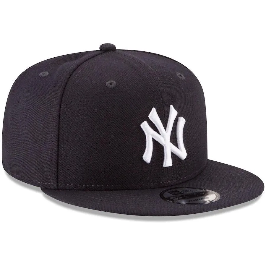 New York Yankees Basic New Era Snapback (Navy/White) Grey Brim
