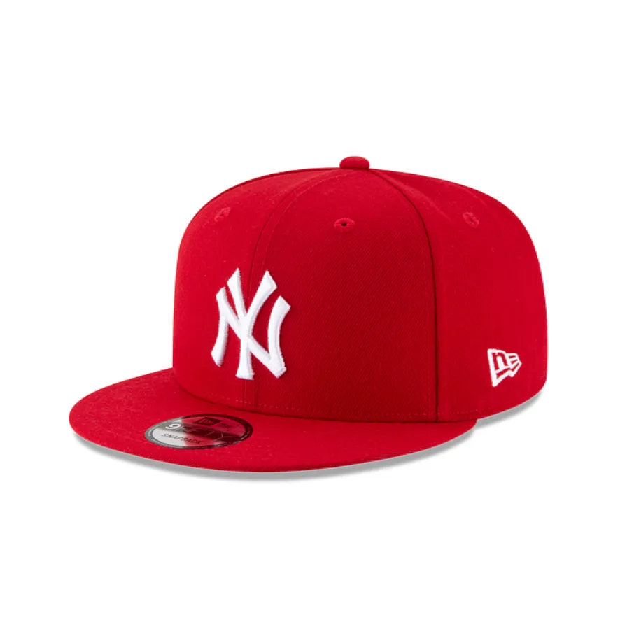 New York Yankees Basic New Era Snapback (Red/White) Grey Brim