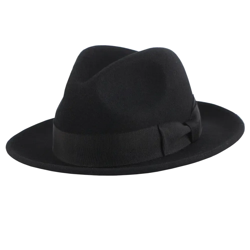 Pablo 2.0 | Mens Wool Felt Pinch Front Fedora Hat