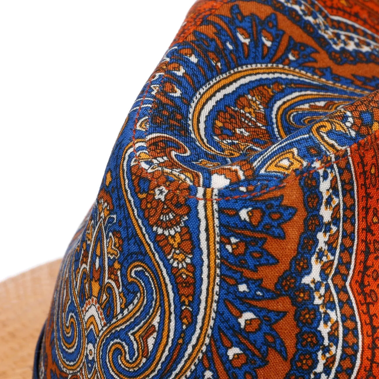 Paisley Crown Panama Hat by Alfonso D'Este