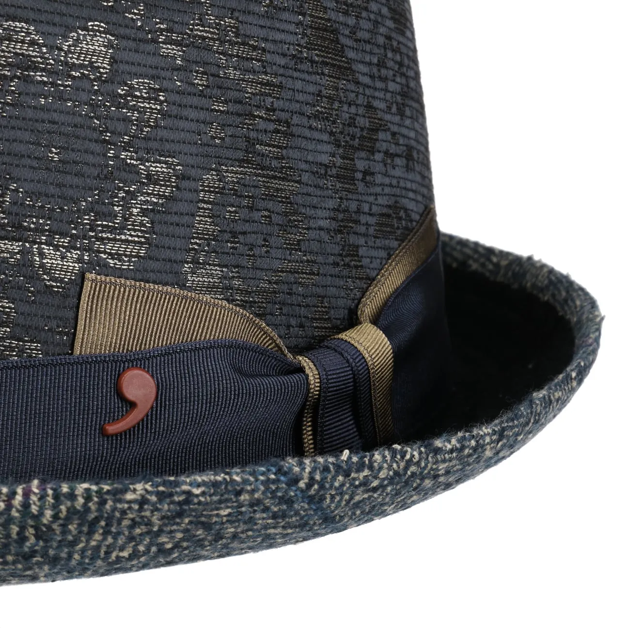 Paisley Pork Pie Cloth Hat by Alfonso D'Este