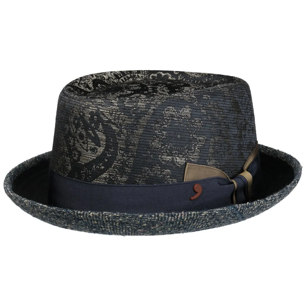 Paisley Pork Pie Cloth Hat by Alfonso D'Este
