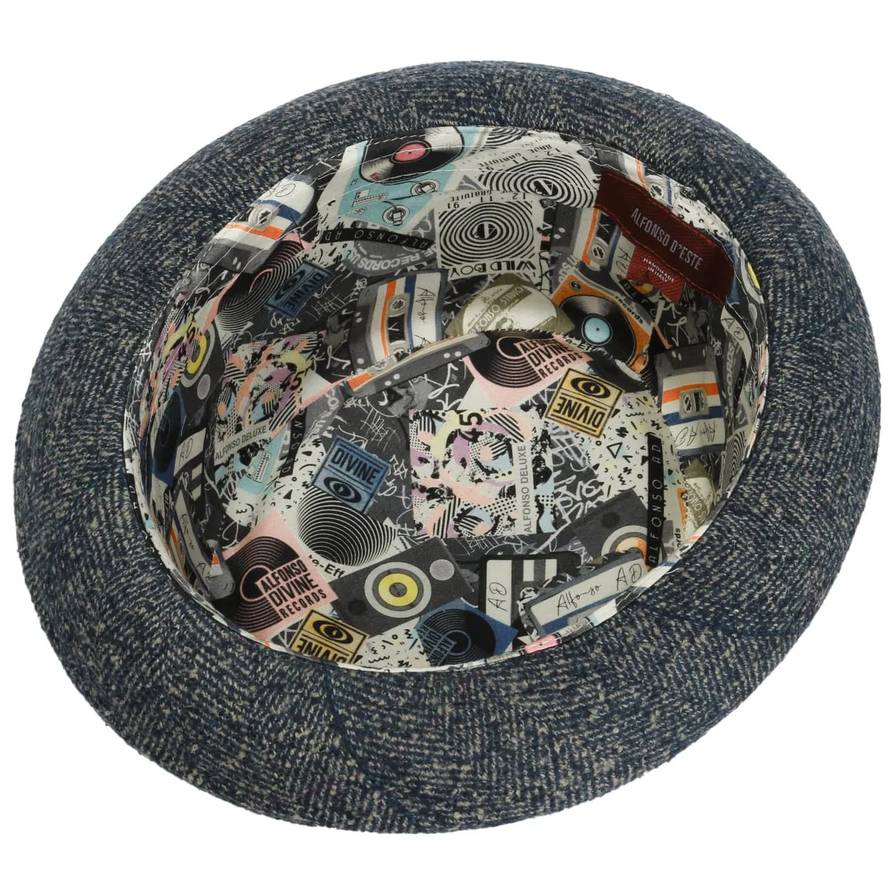 Paisley Pork Pie Cloth Hat by Alfonso D'Este