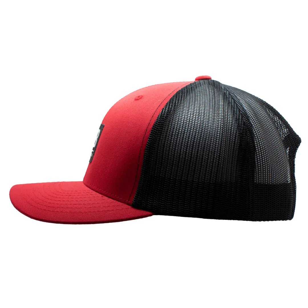 PB Stadium Cruved Brim - Red/Black