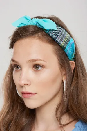 Plain Ribbon Checked Hairband