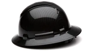 Pyramex Full Brim Graphite Hard Hat_Black Shiny