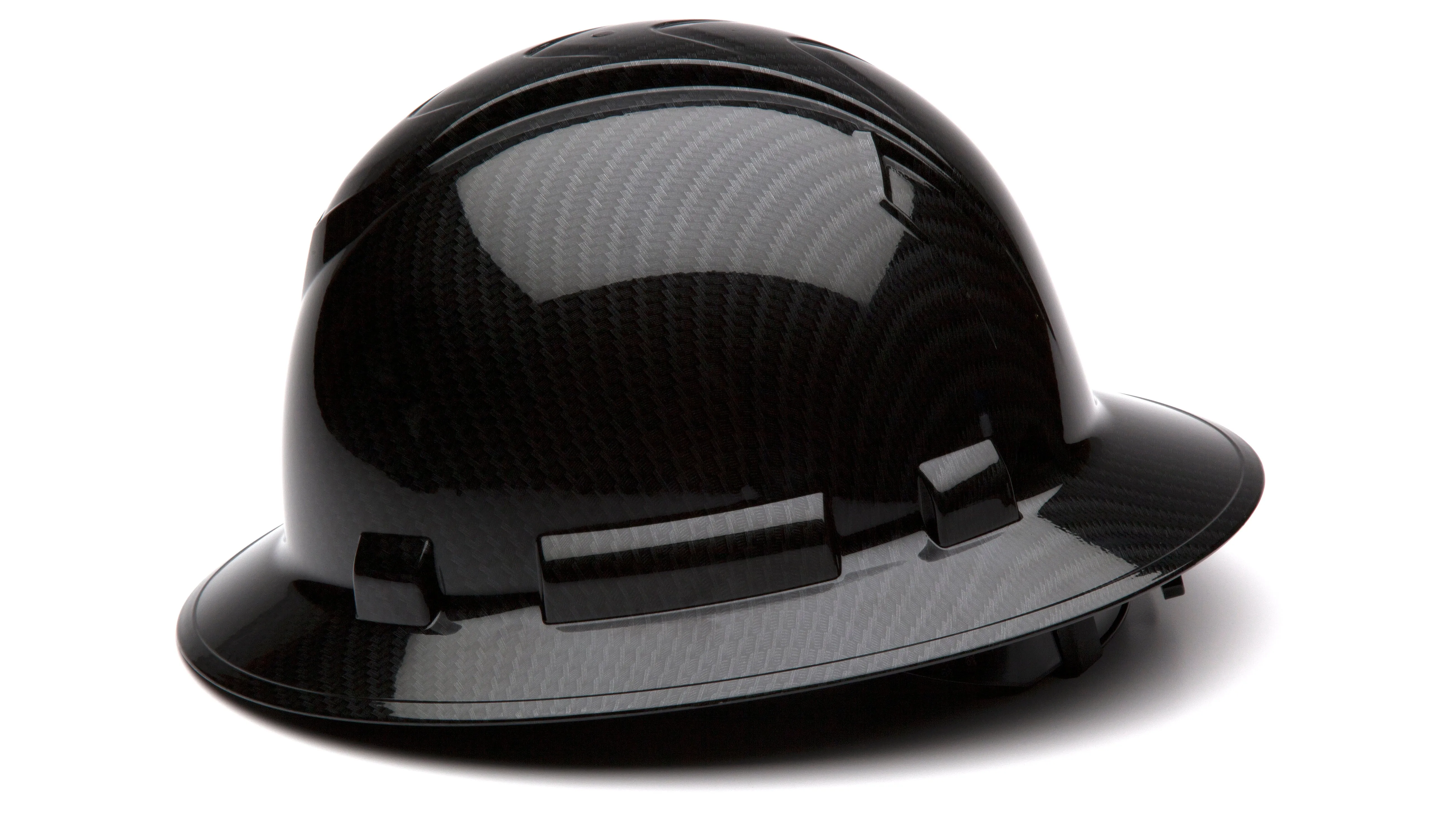 Pyramex Full Brim Graphite Hard Hat_Black Shiny