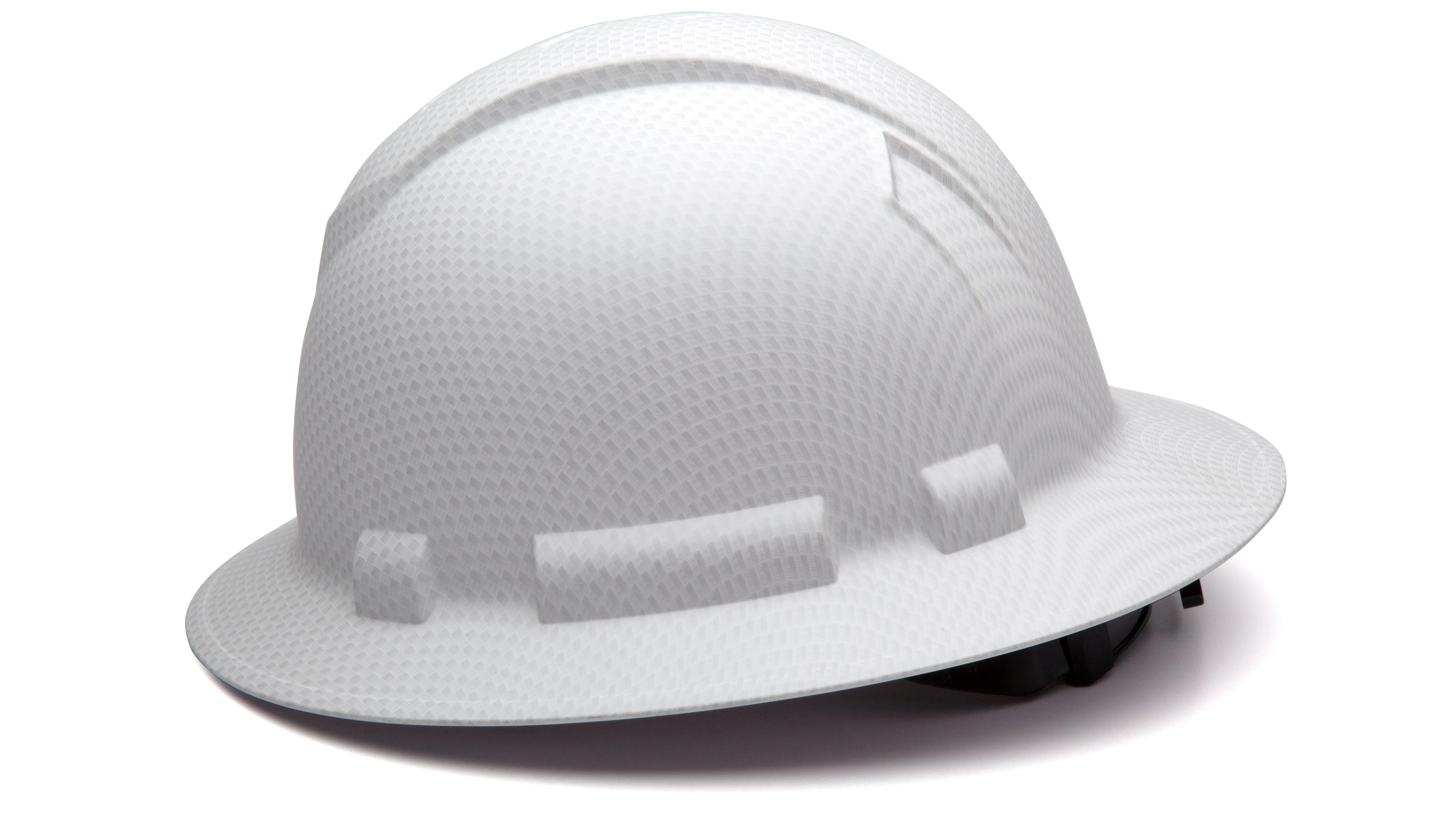 Pyramex Full Brim Graphite Hard Hat_White Matte