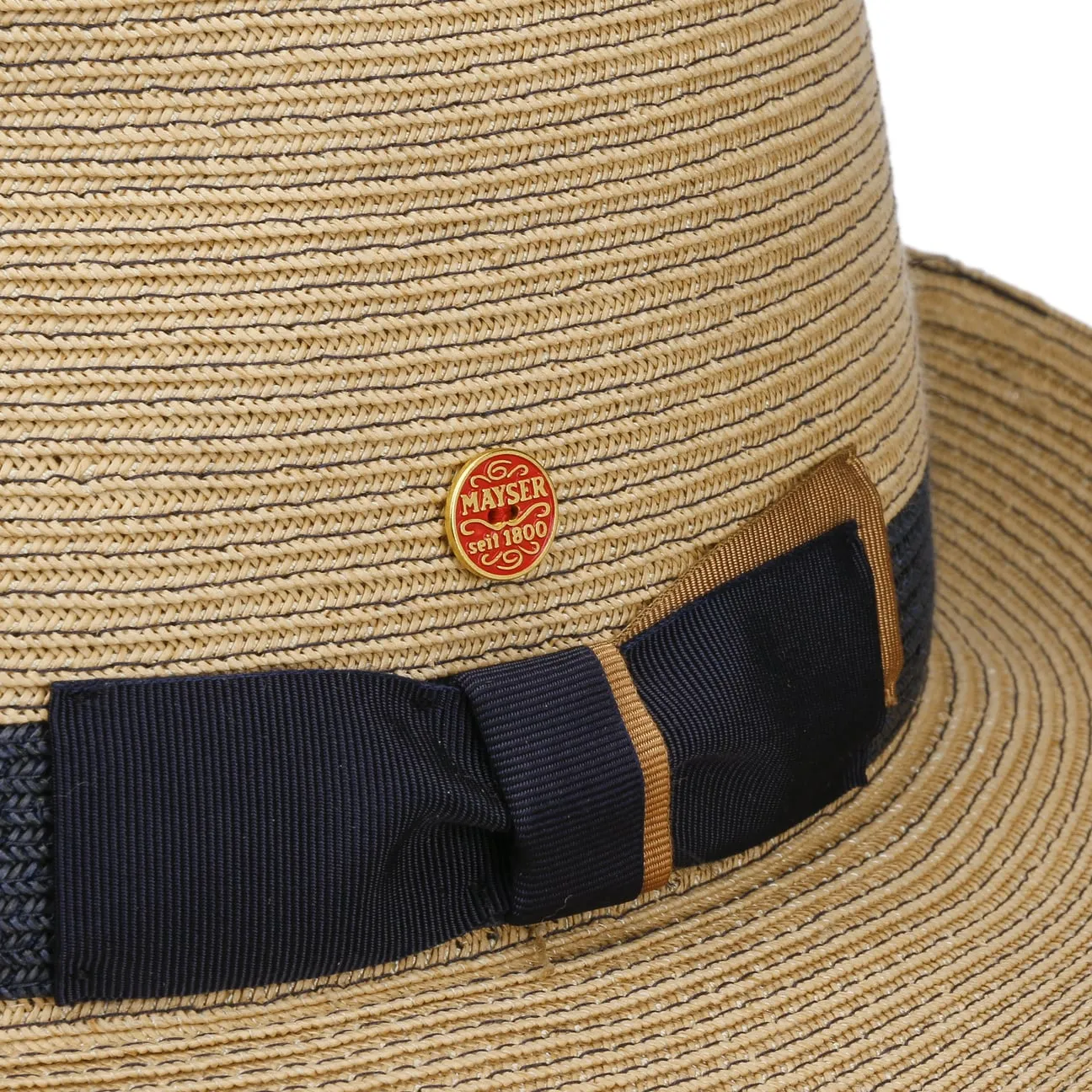 Samuel Livorno Fedora Straw Hat by Mayser