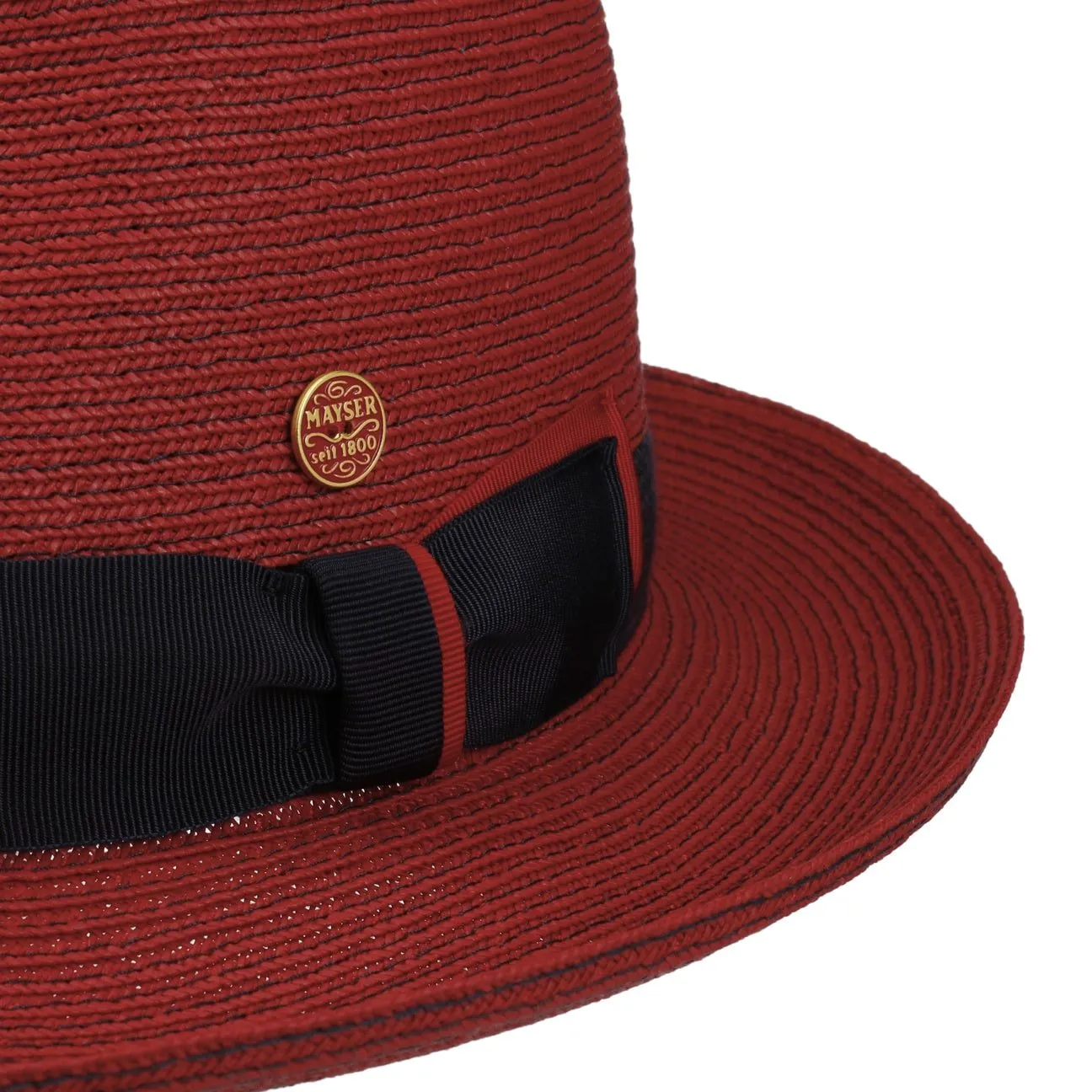 Samuel Livorno Fedora Straw Hat by Mayser
