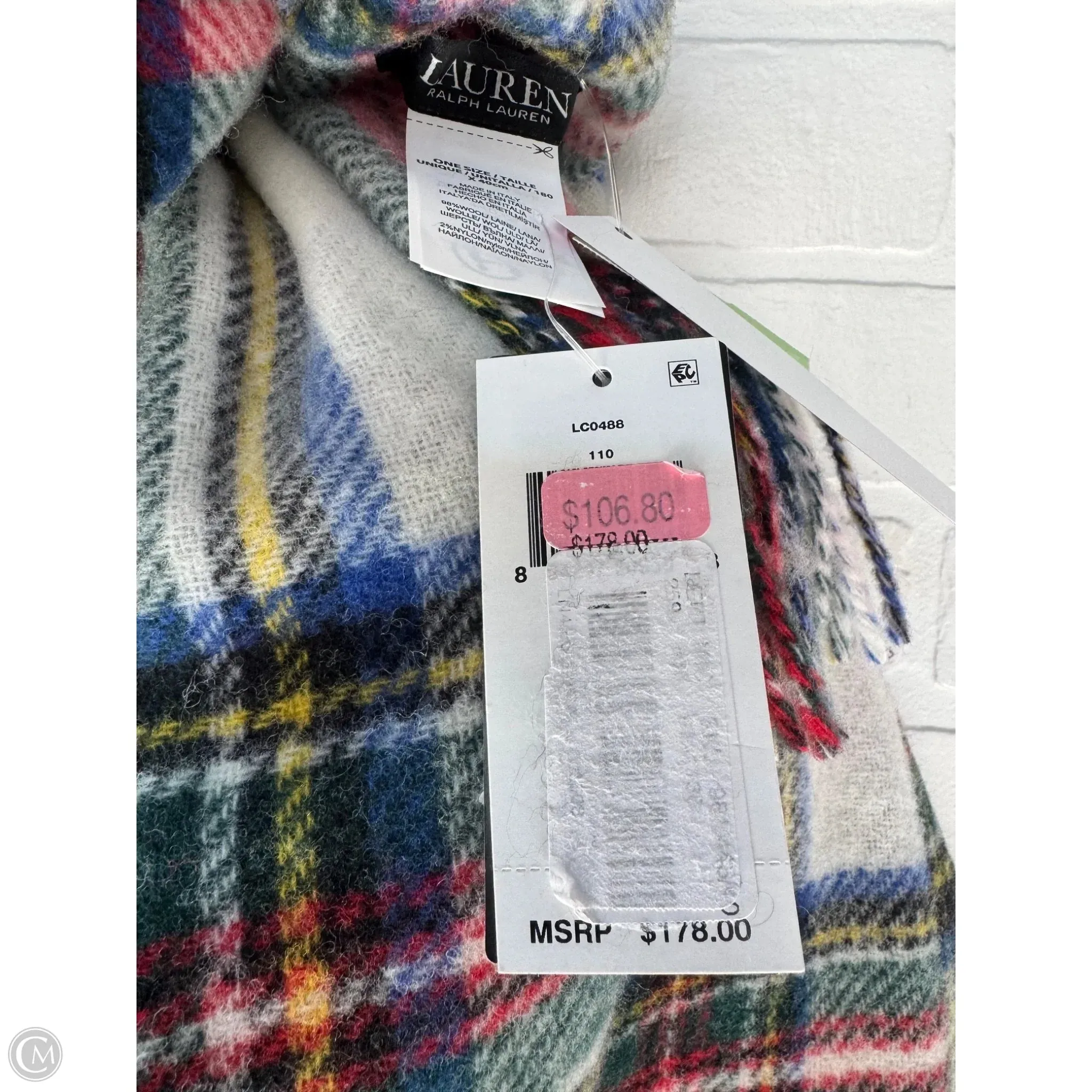 Scarf Winter By Lauren By Ralph Lauren In Plaid Pattern